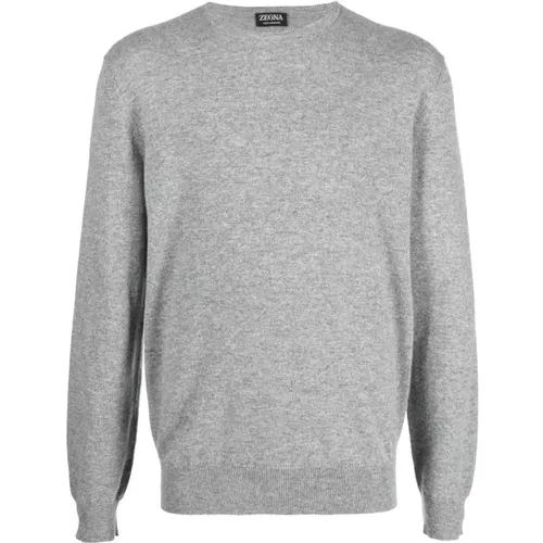 Oasi cashmere crewneck knitwear , male, Sizes: 2XL, XL, 3XL - Ermenegildo Zegna - Modalova