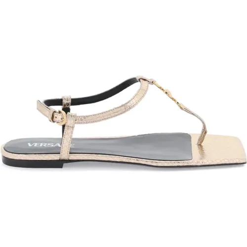 Medusa '95 Zehensandalen mit Kristallen , Damen, Größe: 36 EU - Versace - Modalova