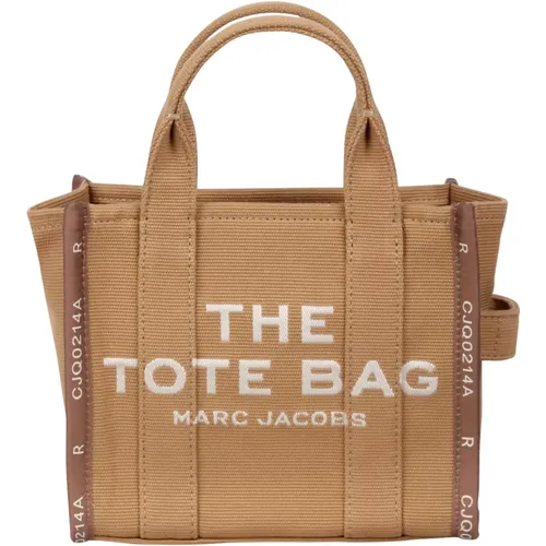 Embroidered Jacquard Tote Bag in Camel , female, Sizes: ONE SIZE - Marc Jacobs - Modalova