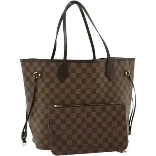 Pre-owned Brunt Canvas Neverfull Shoulder Bag , female, Sizes: ONE SIZE - Louis Vuitton Vintage - Modalova