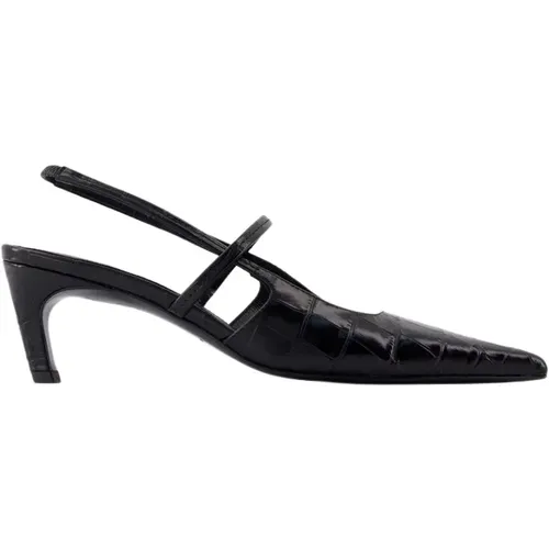 Leather Slingback Heels , female, Sizes: 8 UK, 5 UK, 7 UK, 4 UK - TotêMe - Modalova