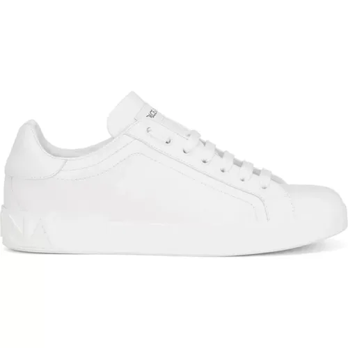 Low-Top Leather Sneakers , male, Sizes: 7 UK, 10 UK, 6 1/2 UK, 8 1/2 UK, 9 1/2 UK, 11 UK, 9 UK, 8 UK - Dolce & Gabbana - Modalova