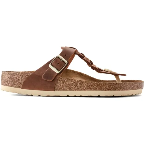 Gizeh Oiled Leather Sandalen , Damen, Größe: 40 EU - Birkenstock - Modalova