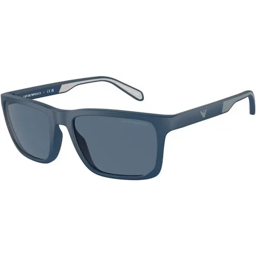 Blaues Gestell Blaue Linse Sonnenbrille - Emporio Armani - Modalova