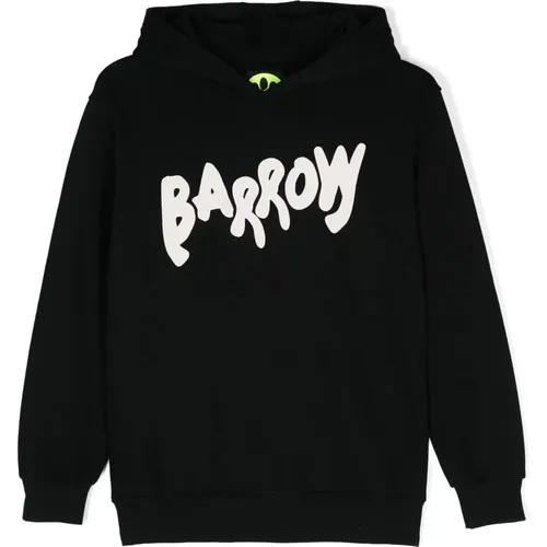 Junior Hoodie in Schwarz,Creme Hoodie - BARROW - Modalova