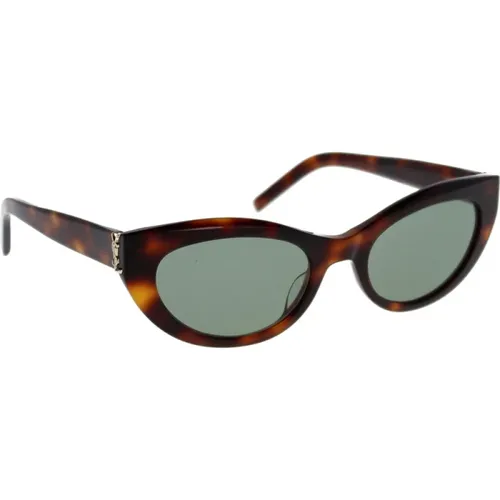 Iconic Sunglasses with Uniform Lenses , female, Sizes: 54 MM - Saint Laurent - Modalova