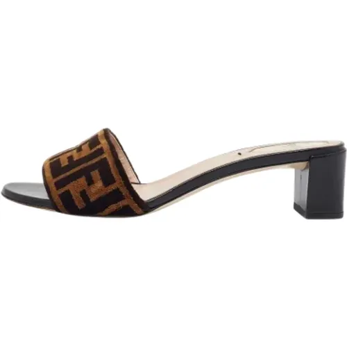 Pre-owned Samt sandals - Fendi Vintage - Modalova