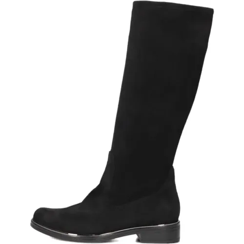 Elegante schwarze hohe Stiefel für Damen , Damen, Größe: 39 EU - Stefano Lauran - Modalova