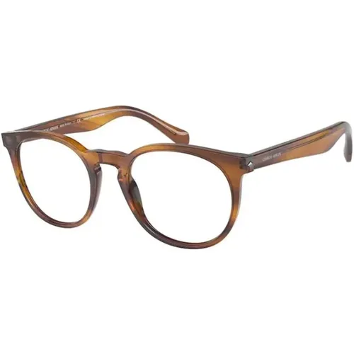 Classic Havana Frame Glasses , unisex, Sizes: 49 MM - Giorgio Armani - Modalova