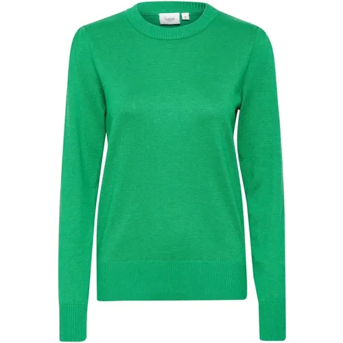 Verdant Melange Strickpullover , Damen, Größe: L - Saint Tropez - Modalova