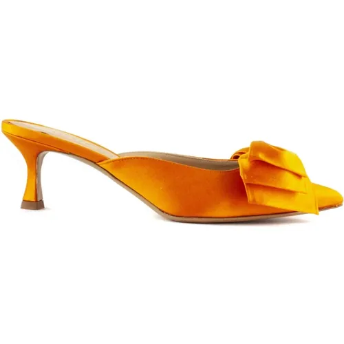 Satin Solis Sandals , female, Sizes: 6 UK, 4 UK - Roberto Festa - Modalova