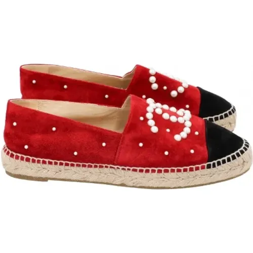 Pre-owned Suede espadrilles , female, Sizes: 6 UK - Chanel Vintage - Modalova