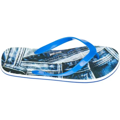 Logo Herren Flip-Flops Beachwear Schuhe - Just Cavalli - Modalova