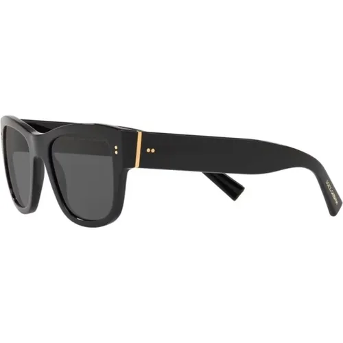 Schwarze Sonnenbrille 50187 - Must-Have Stil , Herren, Größe: 52 MM - Dolce & Gabbana - Modalova
