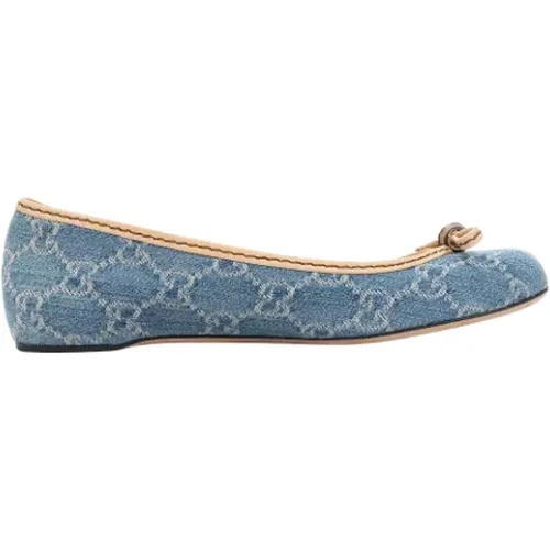 Pre-owned Canvas flats , female, Sizes: 4 UK - Gucci Vintage - Modalova