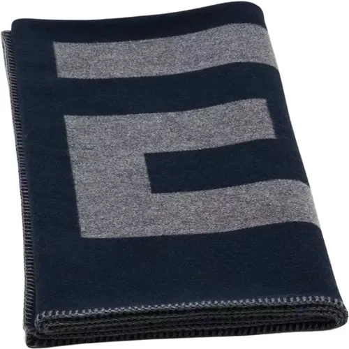 Reversible Wool Scarf with Logo , male, Sizes: ONE SIZE - Givenchy - Modalova