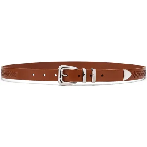 Leather Belt , male, Sizes: 100 CM, 95 CM - BRUNELLO CUCINELLI - Modalova