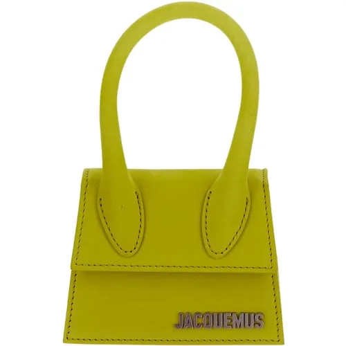 Neon Gelbe Leder Mini Tasche - Jacquemus - Modalova