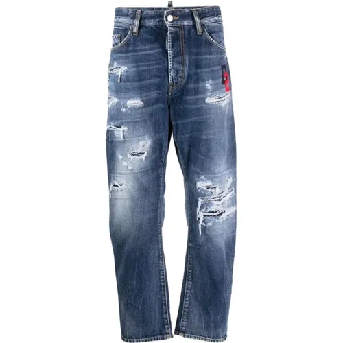 Gerades Jeans , Herren, Größe: S - Dsquared2 - Modalova
