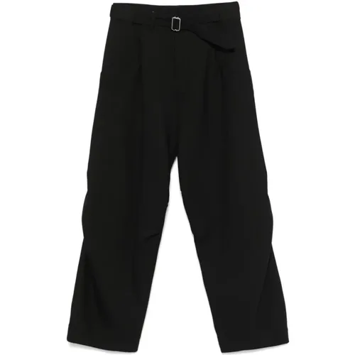 Wide Leg Trousers , male, Sizes: S, L - Emporio Armani - Modalova