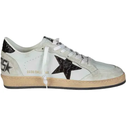 Vintage Graue Sneakers mit Iconic Star , Herren, Größe: 42 EU - Golden Goose - Modalova