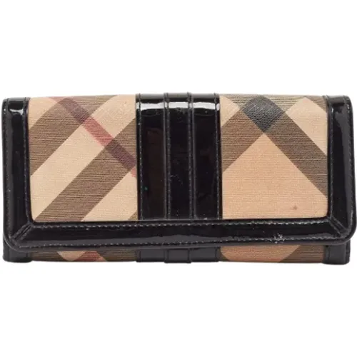 Pre-owned Coated canvas wallets , female, Sizes: ONE SIZE - Burberry Vintage - Modalova