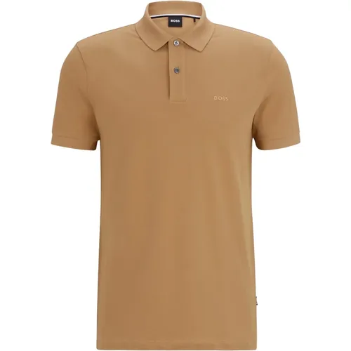 Pique Polo Shirt , Herren, Größe: M - Boss - Modalova