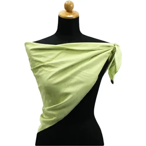 Gebrauchter Grüner Seiden Louis Vuitton Schal - Louis Vuitton Vintage - Modalova