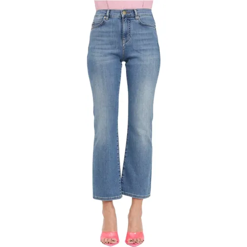 Vintage Medium Bootcut Jeans for Women , female, Sizes: W28, W26, W29, W25, W27 - pinko - Modalova
