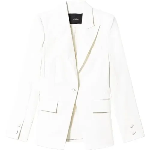 Satinblazer mit Knopfverschluss , Damen, Größe: 2XS - Twinset - Modalova