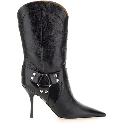 Schwarze Stiefel - Klassisches Modell , Damen, Größe: 36 EU - Paris Texas - Modalova