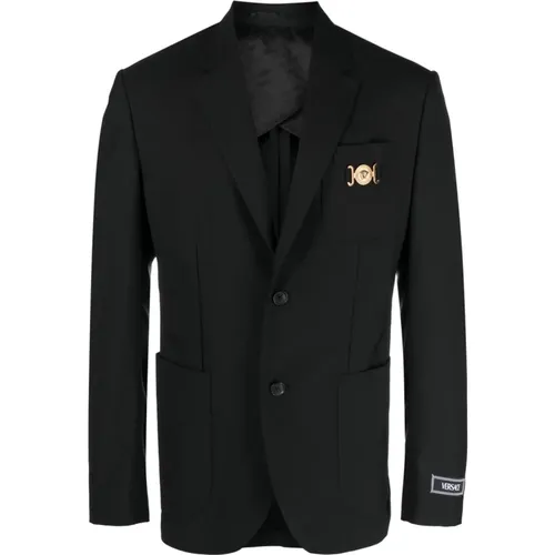Elegant Formal Jacket , male, Sizes: L, XL - Versace - Modalova