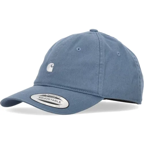 Gebogener Schirm Logo Kappe Blau/Weiß - Carhartt WIP - Modalova