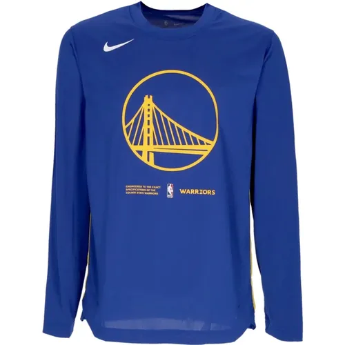 Golden State Warriors Long Sleeve T-Shirt , male, Sizes: L, S, M, XL - Nike - Modalova