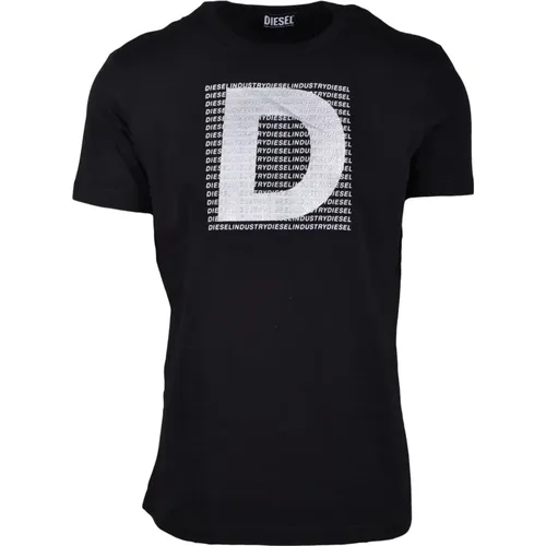 Baumwoll T-shirt , Herren, Größe: M - Diesel - Modalova