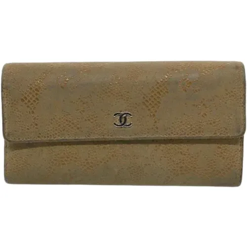 Pre-owned Suede wallets , female, Sizes: ONE SIZE - Chanel Vintage - Modalova