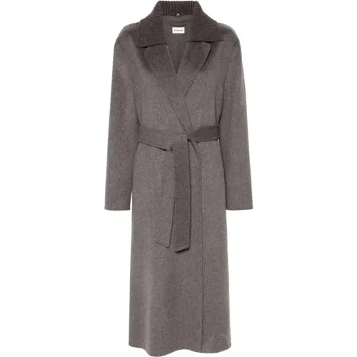 Wool Coat with Detachable Collar , female, Sizes: M, S - P.a.r.o.s.h. - Modalova