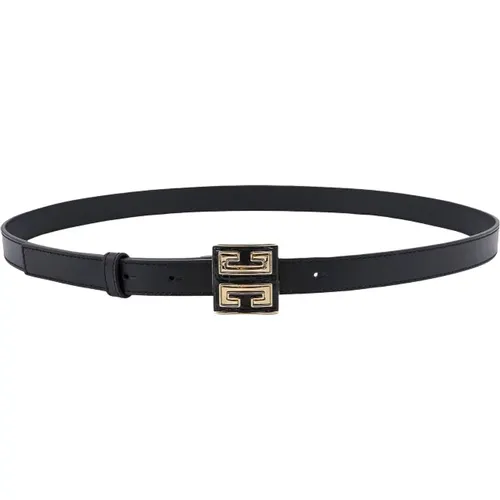 Leather Belt with 4G Metal Buckle , female, Sizes: 95 CM - Givenchy - Modalova