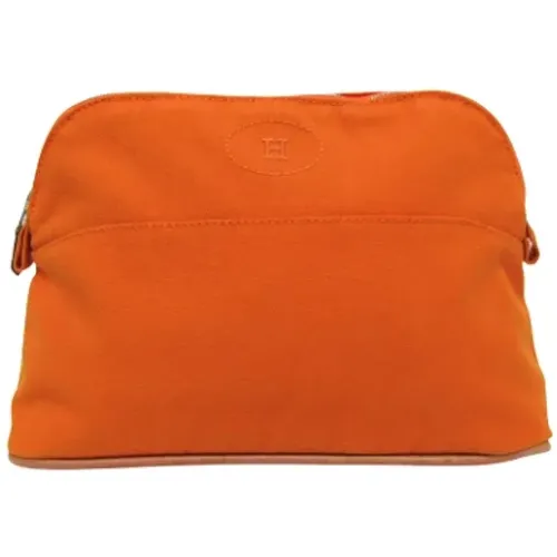 Pre-owned Cotton clutches , female, Sizes: ONE SIZE - Hermès Vintage - Modalova