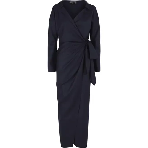 Zama, midi dress in wool and cashmere , female, Sizes: M, L, 2XL - Cortana - Modalova