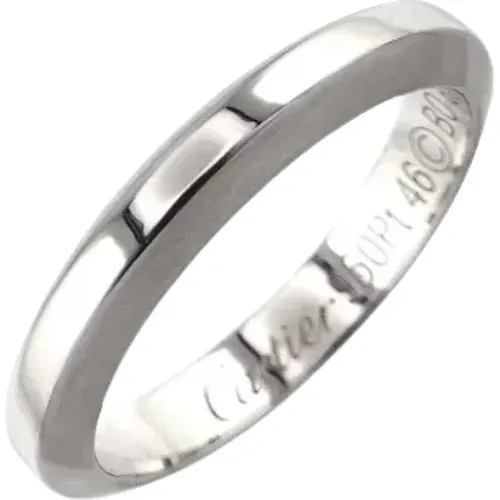 Pre-owned Platinum rings , female, Sizes: ONE SIZE - Cartier Vintage - Modalova