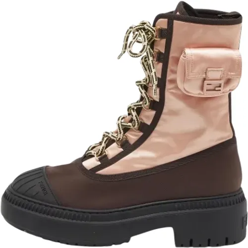 Pre-owned Nylon boots , female, Sizes: 7 UK - Fendi Vintage - Modalova