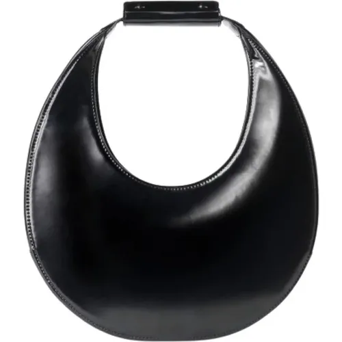 Polierte Leder Moon Bag , Damen, Größe: ONE Size - Staud - Modalova