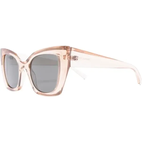 Weiße Sonnenbrille, Alltagsstil, Komplettes Set - Saint Laurent - Modalova