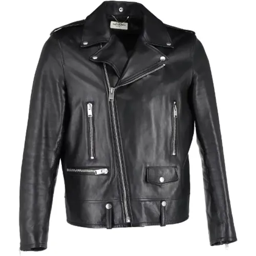 Pre-owned Leather outerwear , male, Sizes: S - Yves Saint Laurent Vintage - Modalova