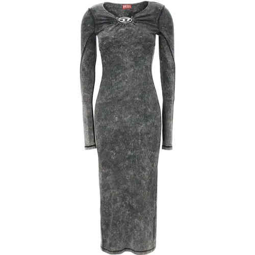 Grey Dresses for Women , female, Sizes: XS - Diesel - Modalova