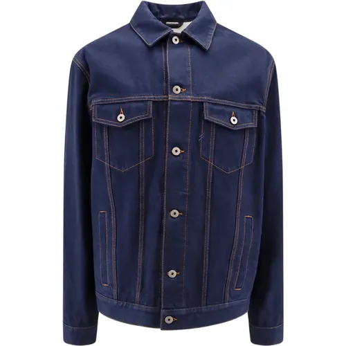Oversize Buttoned Jacket , male, Sizes: L - Burberry - Modalova