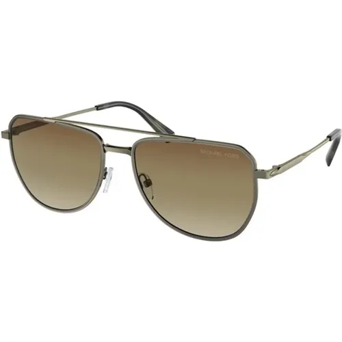 Brown Olive Gradient Sunglasses , unisex, Sizes: 58 MM - Michael Kors - Modalova