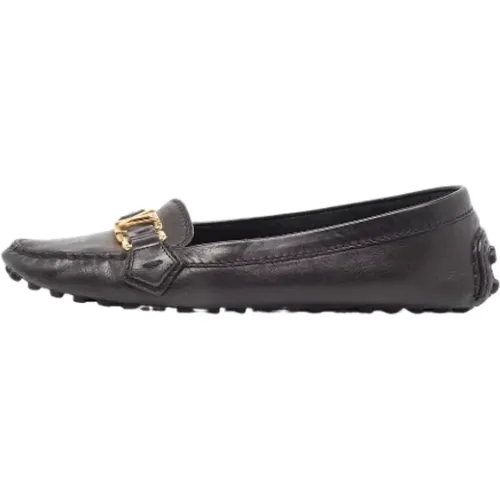 Pre-owned Leather flats , female, Sizes: 4 1/2 UK - Louis Vuitton Vintage - Modalova