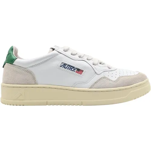 Low Leather/Suede White Sneakers , male, Sizes: 6 UK - Autry - Modalova